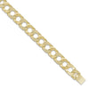 9ct Gold Polished & Lizard Cast Curb Chain