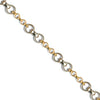 Bracelet - 9ct Yellow & White Gold Hollow Belcher Bracelet - by Hearts Forever Jewellers
