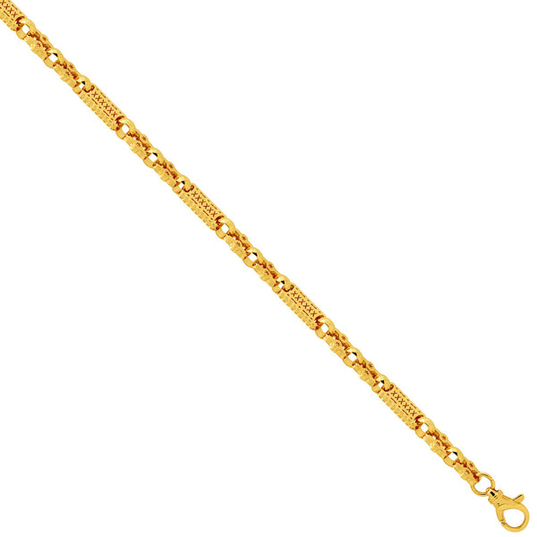 Necklace - 9ct Rose Gold Stars & Bars Necklace - by Hearts Forever Jewellers