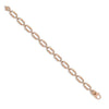 14ct Rose Solid Rectangular Link Chain Bracelet