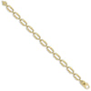 14ct Rose Solid Rectangular Link Chain Bracelet