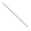 Bracelet - 9ct White and Yellow Solid Bi Colour Bracelet - by Hearts Forever Jewellers