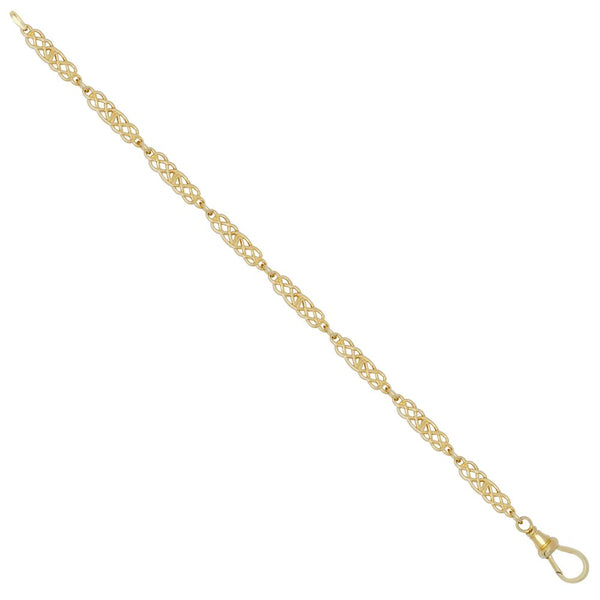 Necklace - 9ct Yellow Hebridean Style Celtic Bracelet - by Hearts Forever Jewellers