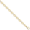 Cubic Zirconia Necklace - 9ct Yellow Gold CZ Anchor Bracelet with Extender - by Hearts Forever Jewellers