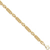 Necklace - 9ct Yellow Gold Micro Stars and Bars Bracelet - by Hearts Forever Jewellers