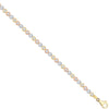 Cubic Zirconia Necklace - 9ct 3 Colour CZ Tennis Bracelet - by Hearts Forever Jewellers