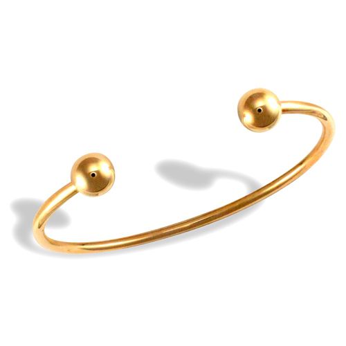 Bracelet - 9ct Yellow Gold Torque Bangle - by Hearts Forever Jewellers
