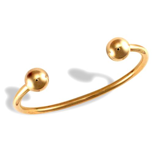 Bracelet - 9ct Yellow Gold Torque Bangle - by Hearts Forever Jewellers