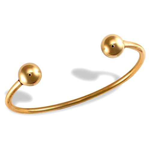 Bracelet - 9ct Yellow Gold Torque Bangle - by Hearts Forever Jewellers
