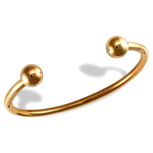 Bracelet - 9ct Yellow Gold Torque Bangle - by Hearts Forever Jewellers