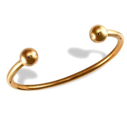 Bracelet - 9ct Yellow Gold Torque Bangle - by Hearts Forever Jewellers