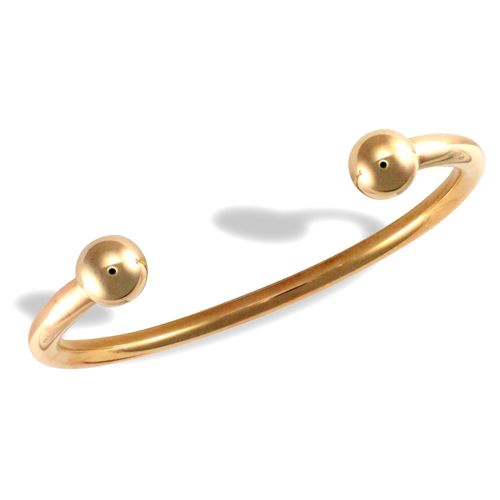 Bracelet - 9ct Yellow Gold Torque Bangle - by Hearts Forever Jewellers
