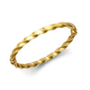 Bracelet - 9ct Yellow Gold 5mm Polished Twist Bangle - by Hearts Forever Jewellers
