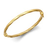 Bracelet - 9ct Yellow Gold Twist Bangle - by Hearts Forever Jewellers