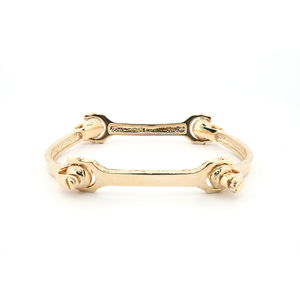 Bracelet - 9ct Yellow ladies bone bangle - by Hearts Forever Jewellers