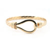 Bracelet - 9ct Yellow gents hook bangle - by Hearts Forever Jewellers