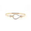 Bracelet - 9ct Yellow Ladies hook bangle - by Hearts Forever Jewellers