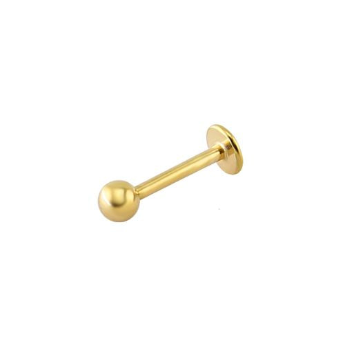 Ring - 9ct Yellow 10mm Labret (Lip) Stud - by Hearts Forever Jewellers