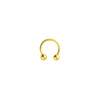 Jewellery - 9ct Yellow 11mm Circular Barbell (Eyebrow & Nipple) - by Hearts Forever Jewellers