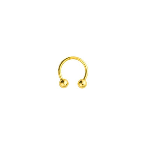 Jewellery - 9ct Yellow 11mm Circular Barbell (Eyebrow & Nipple) - by Hearts Forever Jewellers