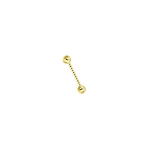 Jewellery - 18ct Yellow 22mm Barbell (Tongue) - by Hearts Forever Jewellers