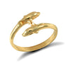 Ring - 9ct Yellow Gold Baby Dolphin Ring - by Hearts Forever Jewellers