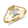 Cubic Zirconia Ring - 9ct Yellow Gold Cubic Zirconia Children's Ring - by Hearts Forever Jewellers