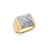 Cubic Zirconia Ring - 9ct Yellow Gold Child's CZ Set Pyramid Ring - by Hearts Forever Jewellers