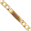 Necklace - 9ct Gold Cast Lizard & Polished Id Curb Bracelet - by Hearts Forever Jewellers