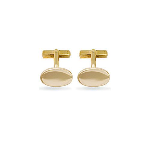 Jewellery - 9ct Yellow Gold Oval Cufflinks - by Hearts Forever Jewellers