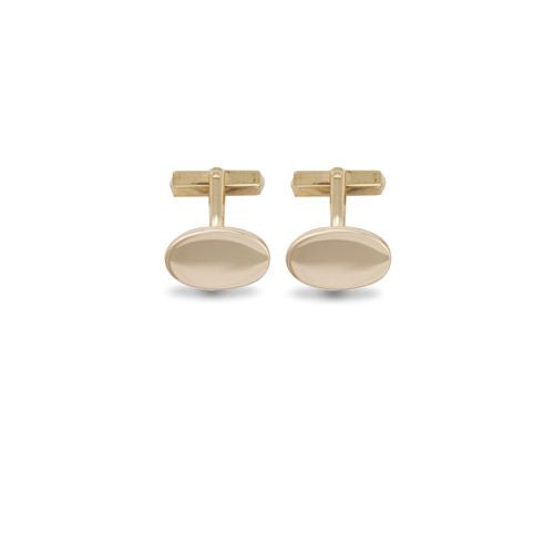 Jewellery - 9ct Yellow Gold Oval Cufflinks - by Hearts Forever Jewellers
