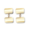 Necklace - 9ct Yellow Gold Cufflinks Oblong - by Hearts Forever Jewellers