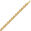 9ct Yellow Gold Plain & Patterned Cast Belcher Chain