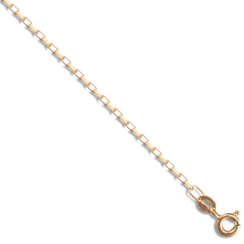 Diamond Ring - 9ct Yellow Gold Italian Diamond Cut Belcher 1.7mm Gauge Pendant Chain - by Hearts Forever Jewellers