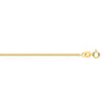 Diamond Necklace - 9ct Yellow Gold Diamond Cut Curb 1.15mm Chain 16-18 Inch Extender - by Hearts Forever Jewellers
