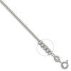 Diamond Necklace - 9ct White Gold Diamond Cut Curb 1.4mm Gauge Pendant Chain - by Hearts Forever Jewellers