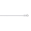 Diamond Necklace - 9ct White Gold Diamond Cut Curb 1.15mm Chain 16-18 Inch Extender - by Hearts Forever Jewellers