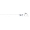 Diamond Ring - 9ct White Gold Diamond Cut Concertina Trace 1.2mm Gauge Pendant Chain - by Hearts Forever Jewellers