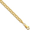 9ct Yellow Gold Flat Curb 3.6mm Gauge Chain