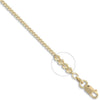 18ct Yellow Gold Curb 1mm Gauge Pendant Chain