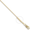 18ct Yellow Gold Spiga 1mm Gauge Pendant Chain