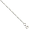 Diamond Ring - 9ct White Gold Diamond Cut Belcher 1.4mm Gauge Pendant Chain - by Hearts Forever Jewellers