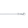 Diamond Necklace - 18ct Yellow Gold Diamond Cut Cable 1.2mm Chain 16-18 Inch Extender - by Hearts Forever Jewellers