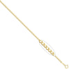 9ct Yellow Gold Flat Curb 1.5mm Gauge Pendant Chain