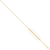 Diamond Necklace - 9ct Yellow Gold Franco Chain Diamond Cut 8 Side 0.9mm Gauge Pendant Chain - by Hearts Forever Jewellers