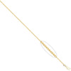 Diamond Necklace - 9ct Yellow Gold Franco Chain Diamond Cut 8 Side 0.9mm Gauge Pendant Chain - by Hearts Forever Jewellers