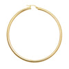 Ring - 9ct yellow gold 3mm polished round-tube creole Hoop Earrings - by Hearts Forever Jewellers