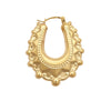 Ring - 9ct Yellow Oval Spiked Creole Earrings - by Hearts Forever Jewellers