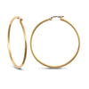 Ring - 9ct yellow gold 2mm polished elegant creole Hoop Earrings - by Hearts Forever Jewellers