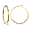 Ring - 9ct Yellow Plain Square Tube Hoop Earrings - by Hearts Forever Jewellers